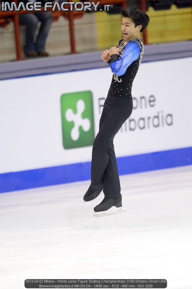 2013-03-02 Milano - World Junior Figure Skating Championships 3108 Shotaro Omori USA.jpg